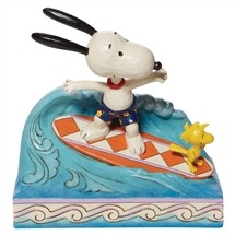 Peanuts - Snoopy Woodstock Surfing H: 14 cm.